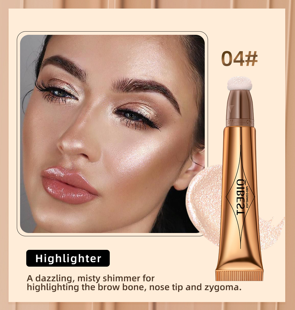 Blush Makeup Long Lasting Face Liquid Blush Easy to Wear Blusher Gliter Highlighter For Beauty