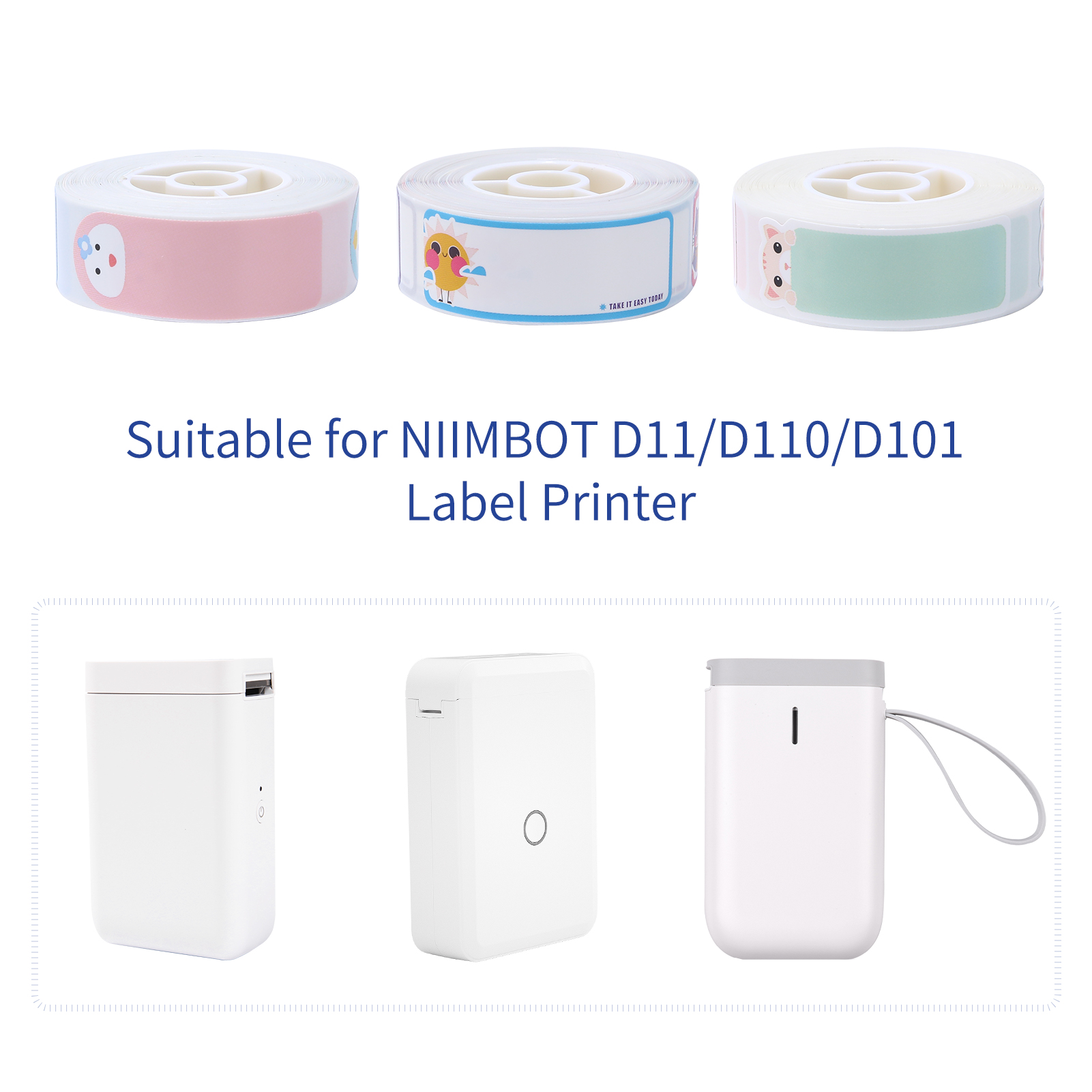 D11/D110/D101 용 Niimbot 열 라벨 용지 14x40 라벨 프린터 바코드 가격 크기 이름 블랭크 레이블 방수 눈물 저항