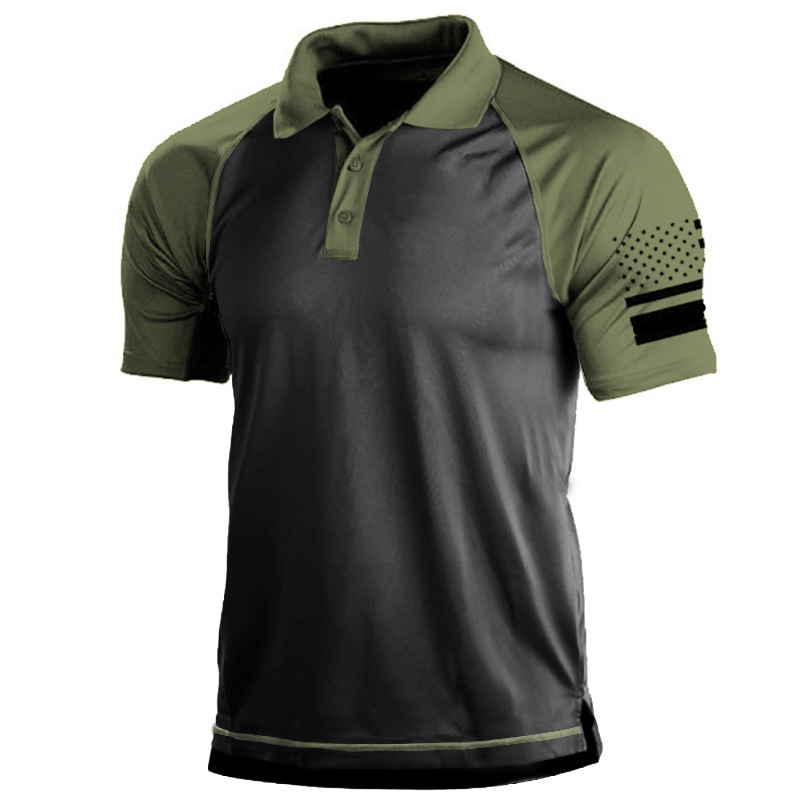 Hommes Polos Military Tactical T-shirt hommes Polo US Army Army Classe à manches courtes Tops Tees T-shirts extérieurs d'été hfoa