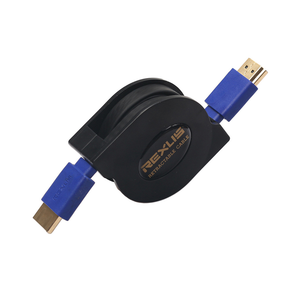 1.8M Retractable Flexible Flat HD Cable Video Cables Gold Plated High Speed V1.4 1080P 3D Cable for HDTV Splitter Switcher