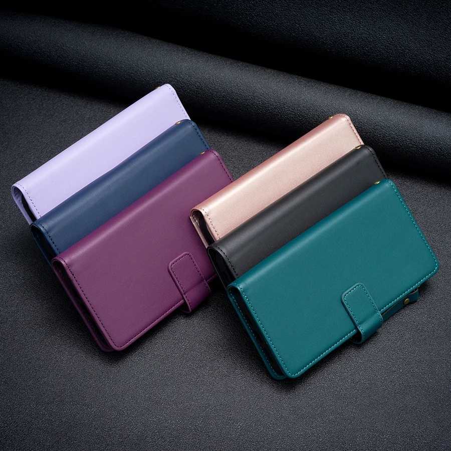 Cell Phone Cases Wallet Multi Card Zipper Magnetic Flip Leather Case For iPhone 15 Pro Max 14 Plus 13 12 11 SE 2022 X XS XR 8 7 6 6s 2442