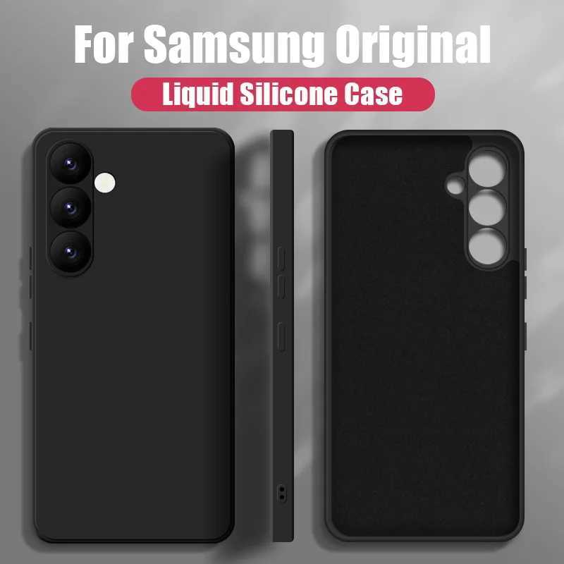 Mobiele Telefoon Gevallen Case Voor Samsung Galaxy S21 S20 FE S24 S22 S23 Ultra A52 A53 A54 5G Coque schokbestendig Zachte Vloeibare Siliconen Cover 2442