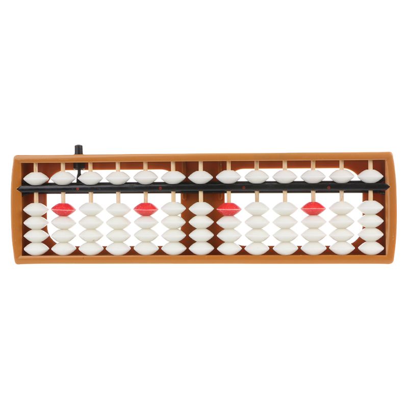 Japonês portátil de 13 dígitos coluna Abacus aritmético Soroban Caculação da ferramenta de aprendizado de matemática escolar