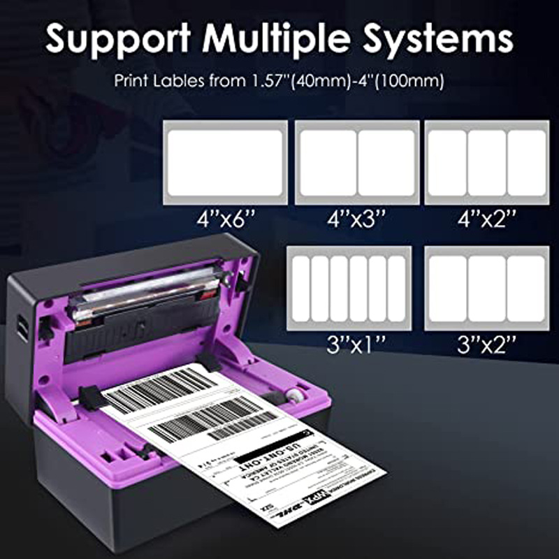 Hoge snelheid mobiele telefoon, Bluetooth-printer, USB-interface, computerprinter, expresleveringsbon, logistieke nota, stickerprinter