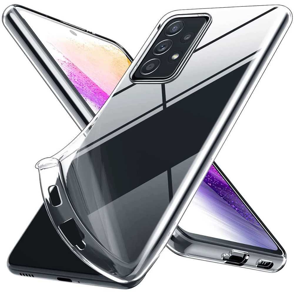 Cell Phone Cases Crystal Clear Silicone Case For Samsung Galaxy A73 A53 A33 A23 A13 Ultra Thin Soft Transparent TPU Cover Shockproof 2442