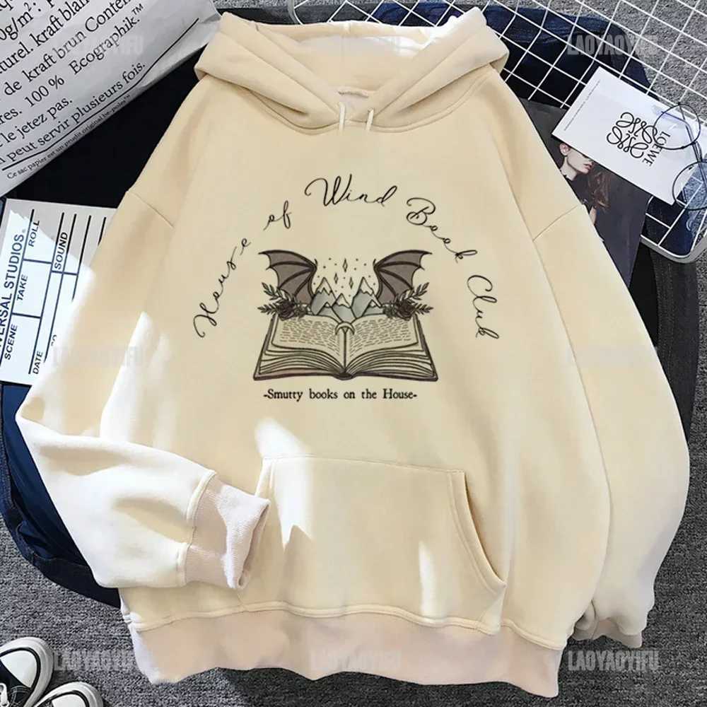 Felpe con cappuccio da donna Felpe con cappuccio Fourth Wing Dragon Felpa con cappuccio House HaviliardThrone of Glass Acotar Felpe con cappuccio Donna Inverno Estetico Pullover Donna Harajuku Hood 240401