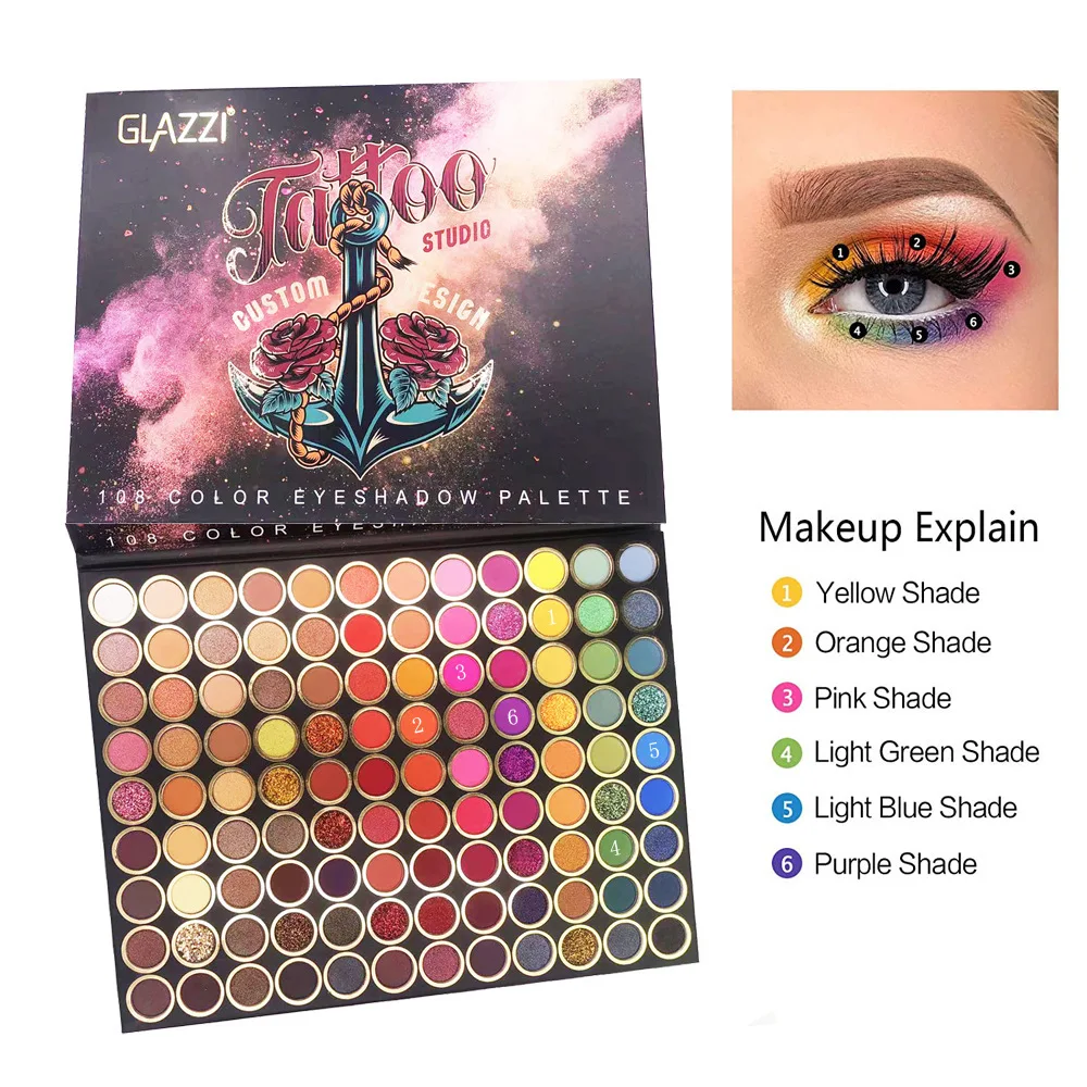 Accessories Eyeshadow Palette Glitter Shimmer Matte Powder Waterproof Beauty Makeups Cosmetics Makeup Kit Maquiagem