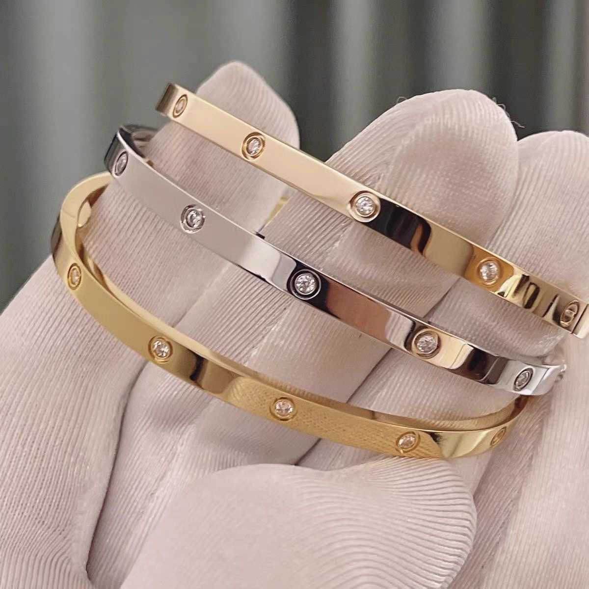 Carts-Armband, 18 Karat Roségold, Armband für Damen, Au750, gefärbt mit Diamanten, breite und schmale Version, männliche Paare, Geschenk an Freundin