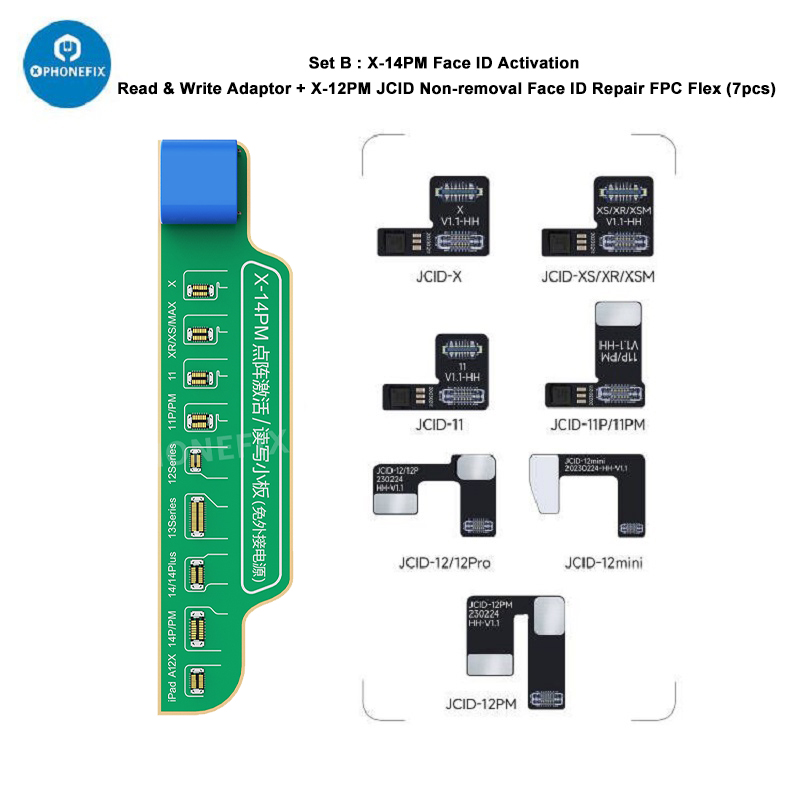 JCID Dot Matrix Repair Flex Cable For IPhone X-15 PM Read Write Face ID Repair No Need Welding Used With JCID JC V1SE/V1S Pro