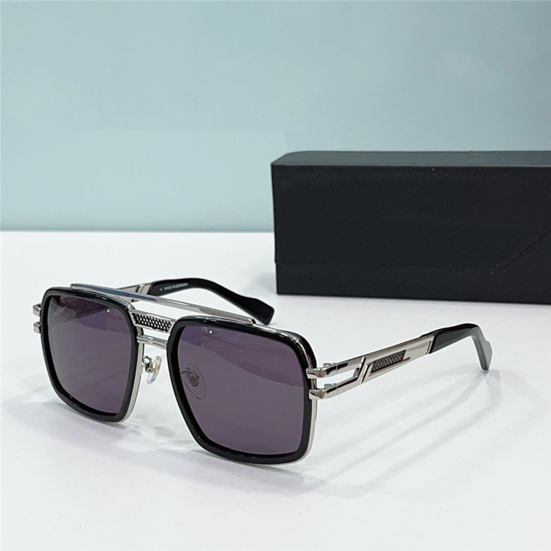 Nouvelle mode hommes lunettes de soleil 6033 acétate et cadre en métal Allemagne design style avant-gardiste forme haut de gamme extérieur UV400 lunettes de protection