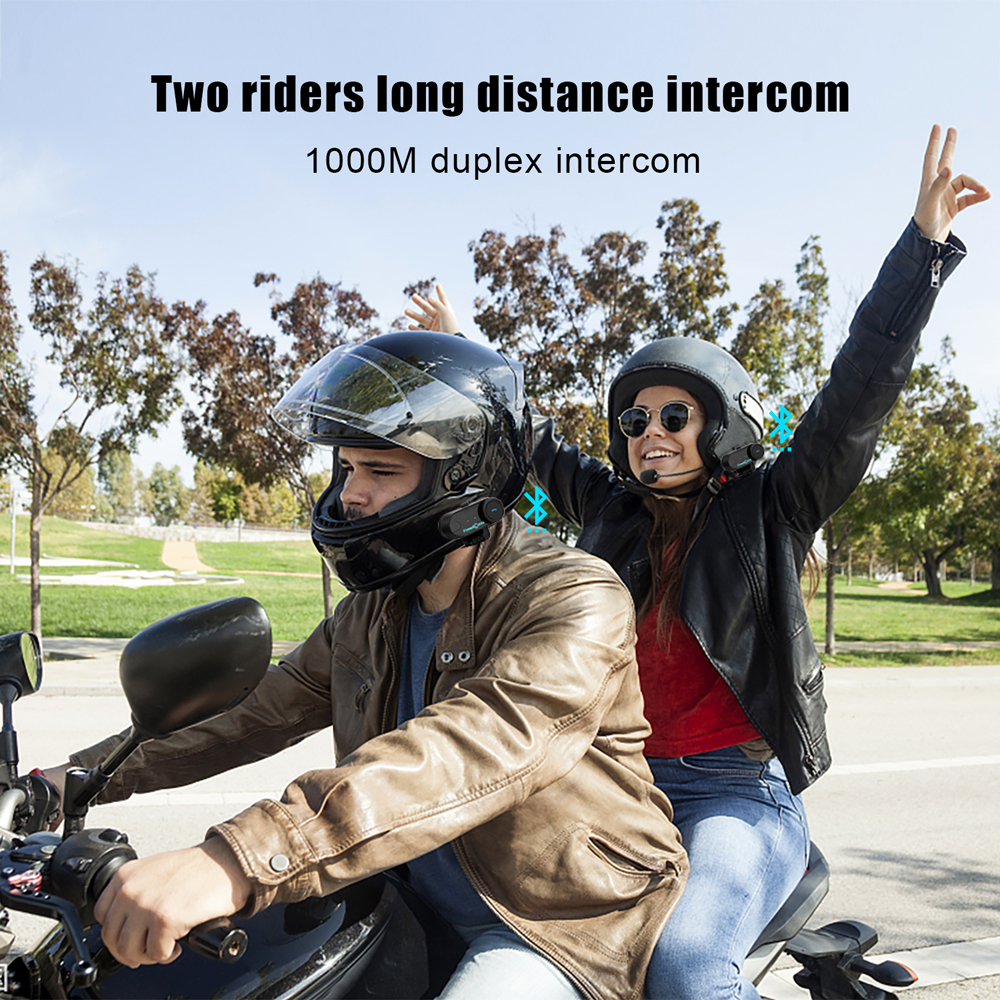 Bluetooth Motorcycle Helmet Intercom Headset fone de ouvido FM Compartilhe Grupo Comunicação 6 Riders FreedConn