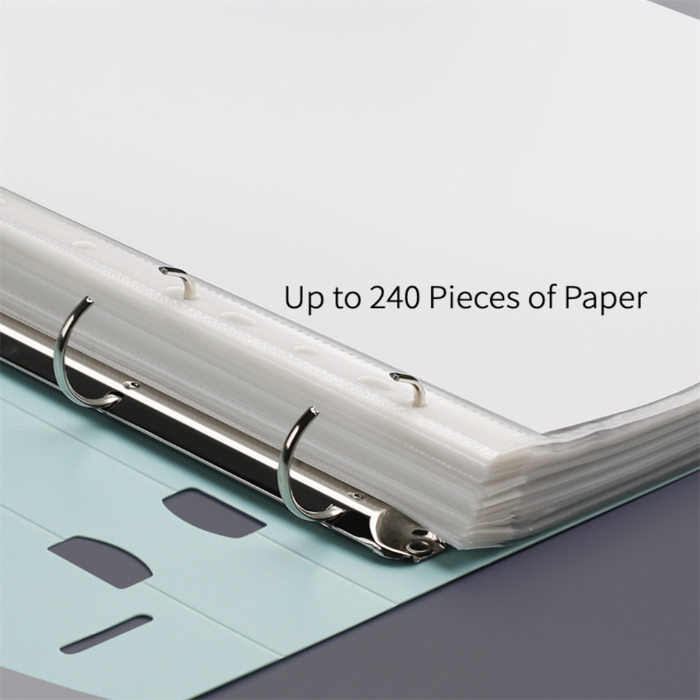 A4 Morandi Color Fichiers dossiers afficher le livre de 4 trous dossiers de liant étanché