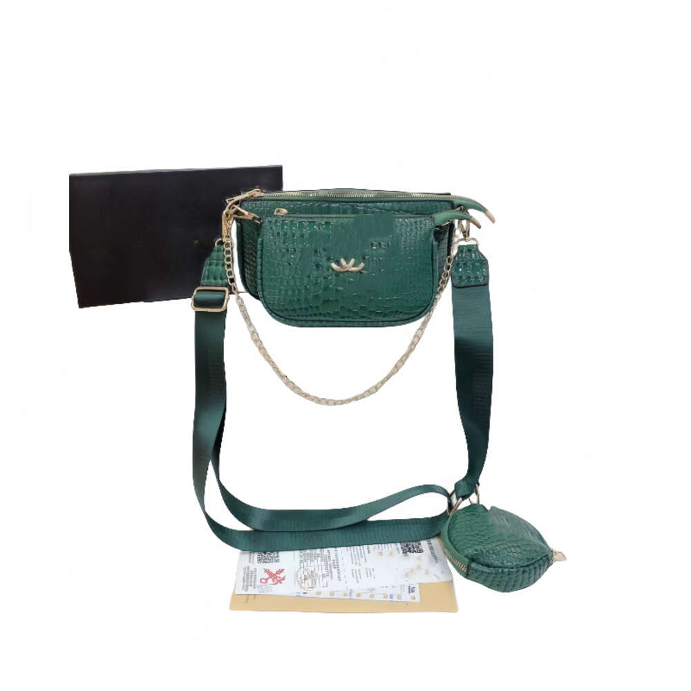 Designer de bolsa de couro vende bolsas femininas de marca com 50% de desconto Bolsa crossbody com padrão feminino moderno e versátil ombro destacável pequeno