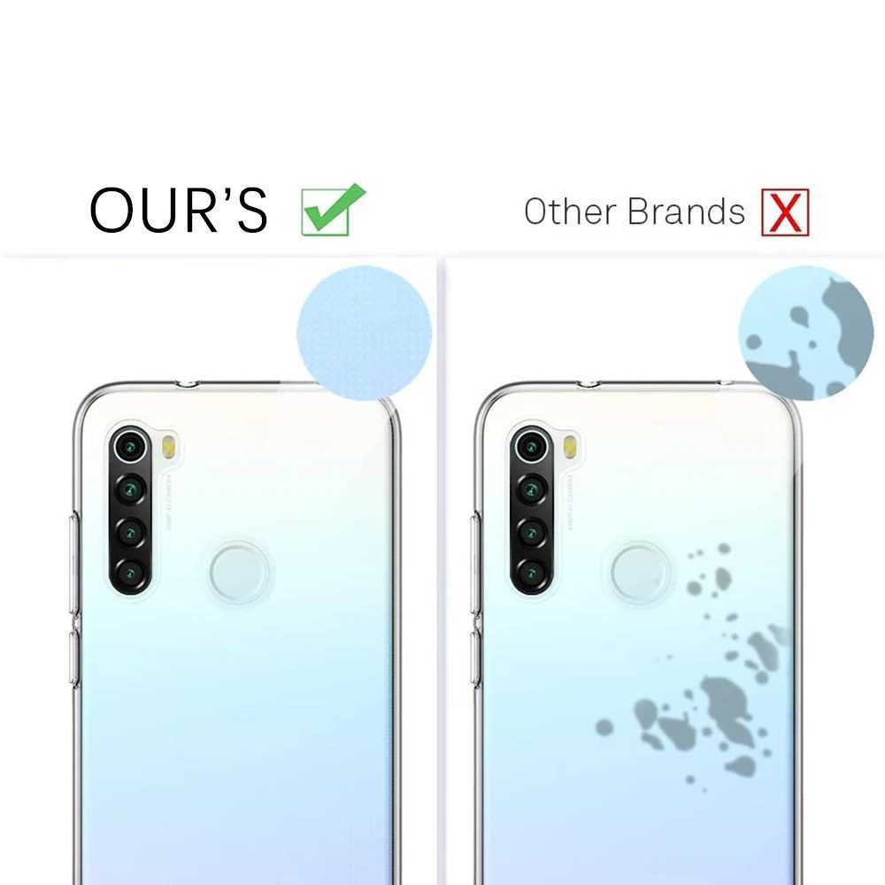 Mobiltelefonfall Ultra Thin Clear Case för Redmi Note 10 9 8 7 6 5 Pro 10S 10T 9S 9T 8T 9A 9C 8A 7A 5A Silikon Soft Back Cover Caso 2442