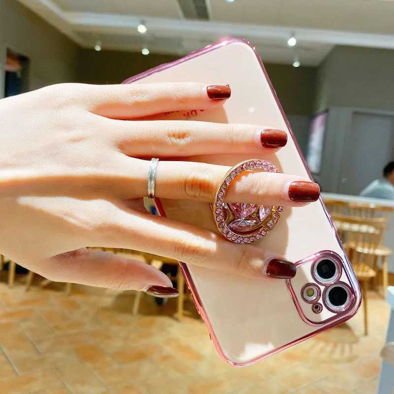 Чехлы для мобильных телефонов G53 5G, роскошный чехол с бриллиантовым кольцом для Motorola Moto G54 G84 G42 G23 G73 со шнурком G 53 2442