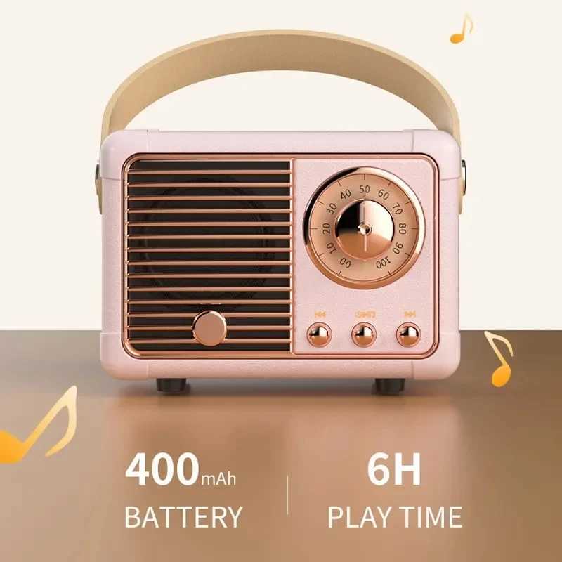 Mini haut-parleur Bluetooth rétro HM11, lecteur de musique classique, son stéréo, décoration Portable, Mini haut-parleur de voyage, lecteur de musique L2404