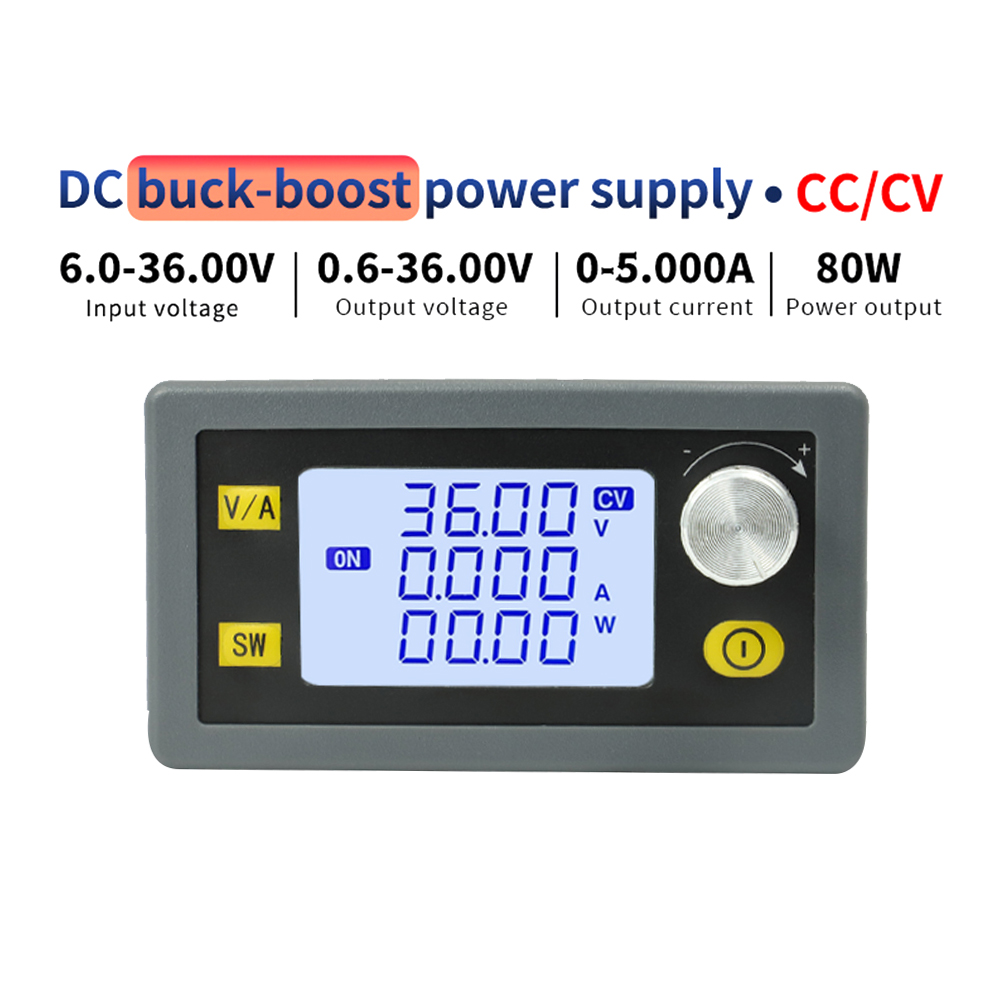 DC DC Instelbare Buck Boost Converter 6.0 ~ 36V tot 0,6 ~ 36V Gereguleerde laboratoriumvoeding CC CV 0 ~ 5,0A 6V 12V 24V Power Module