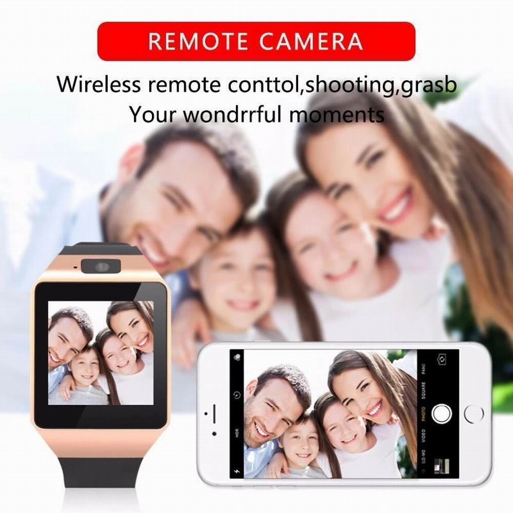 DZ09 Smart Watch Men Women Bluetooth Smart Clock Support TF Sim Camera Wristwatch för iOS och Andorid Smart Phones Write Watch