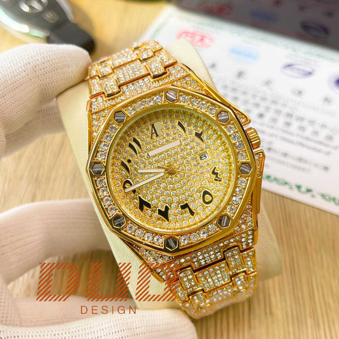 Pass Diamond Test Luxus Schmuckwache Moissanite Uhr Full Diamond VVS Designer Klassische Uhr Keep Hee Heep Real Gread Quality Original mit Box