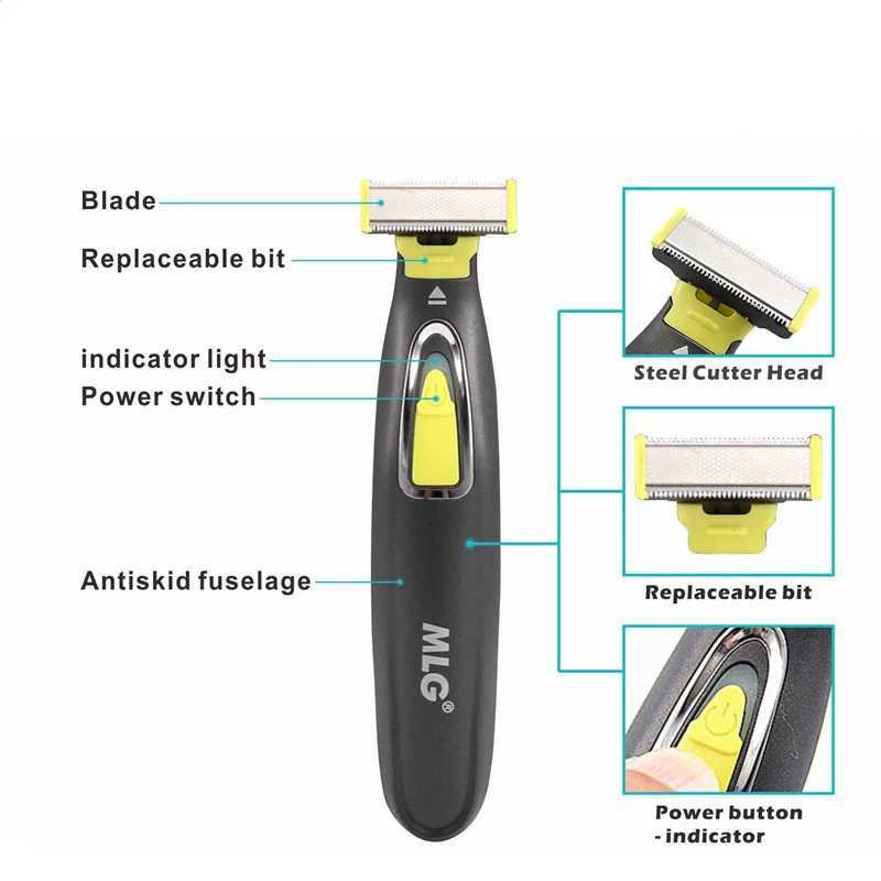 Elektriska rakare Mens Barber Hair Trimmer Professional Razor Cut Machine Wireless Clipper Beard Man Shaving 2442