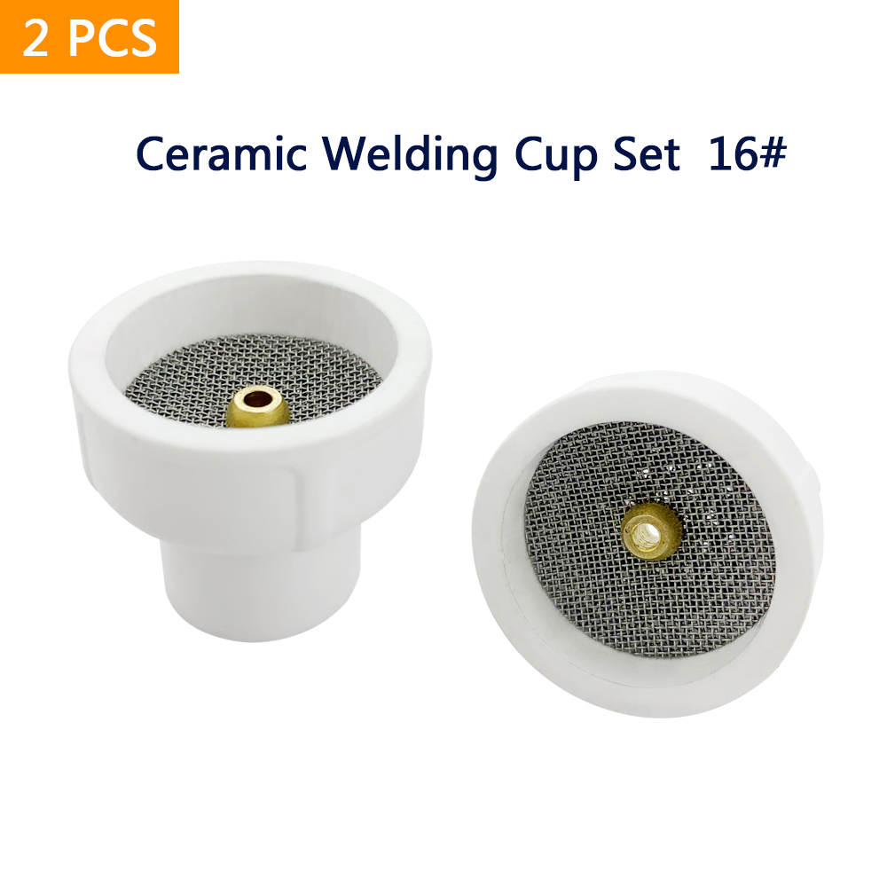 16 # Coupe d'alumine de buse en céramique blanche pour WP9 / 20/17/18/26 Torche de soudage TIG # 16 Ceramic White Tig Welding Cup