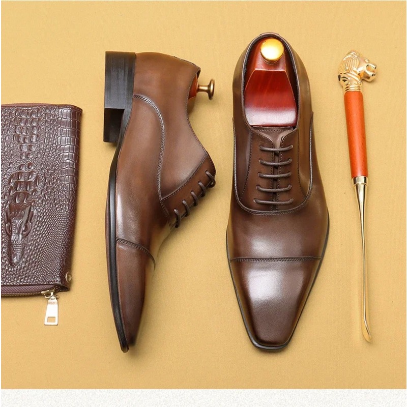 Итальянские мужские модельные туфли, роскошные брендовые дизайнерские туфли ручной работы из натуральной кожи, осенние новые деловые свадебные туфли-оксфорды для мужчин