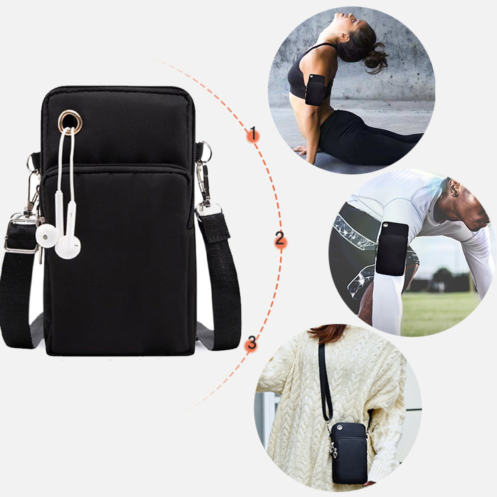 Para Samsung/Huawei/iPhone Sacos de telefone celular ao ar livre bolsa esportiva bolsa de escultura tema celular capa de pulseira de pulseiras pacote