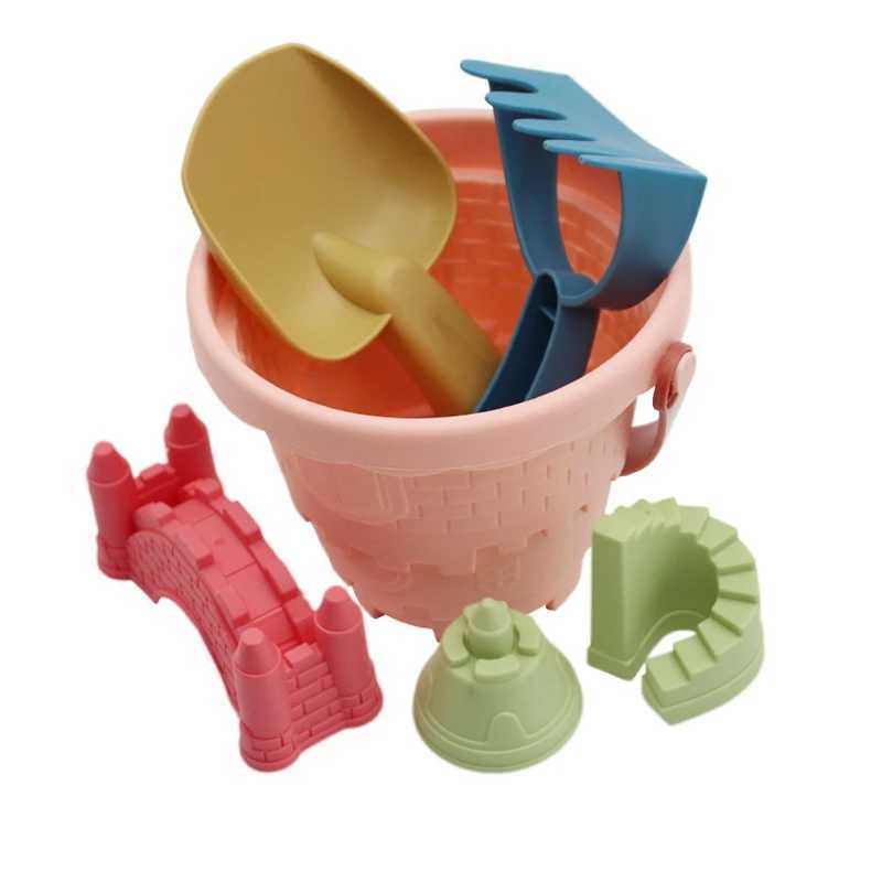 Sand Play Water Fun Baby Summer Beach Sensory Bucket Toys Sand Planing Tool Toys For Children Parent-Children Interactive Beach Water Spela Toy 240402