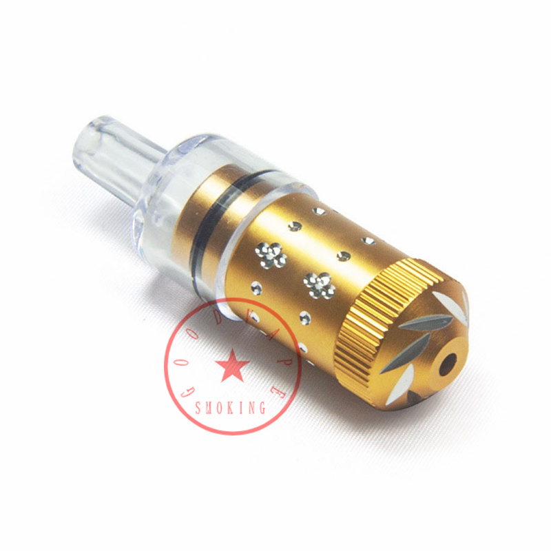 Neueste Mini Bunte Aluminiumlegierung Pfeifen Tube One Hitter Tragbare Kräutertabakfilter Silber Bildschirm Rauchen Zigarettenspitze Handpfeife Nippel Stil Spitze DHL