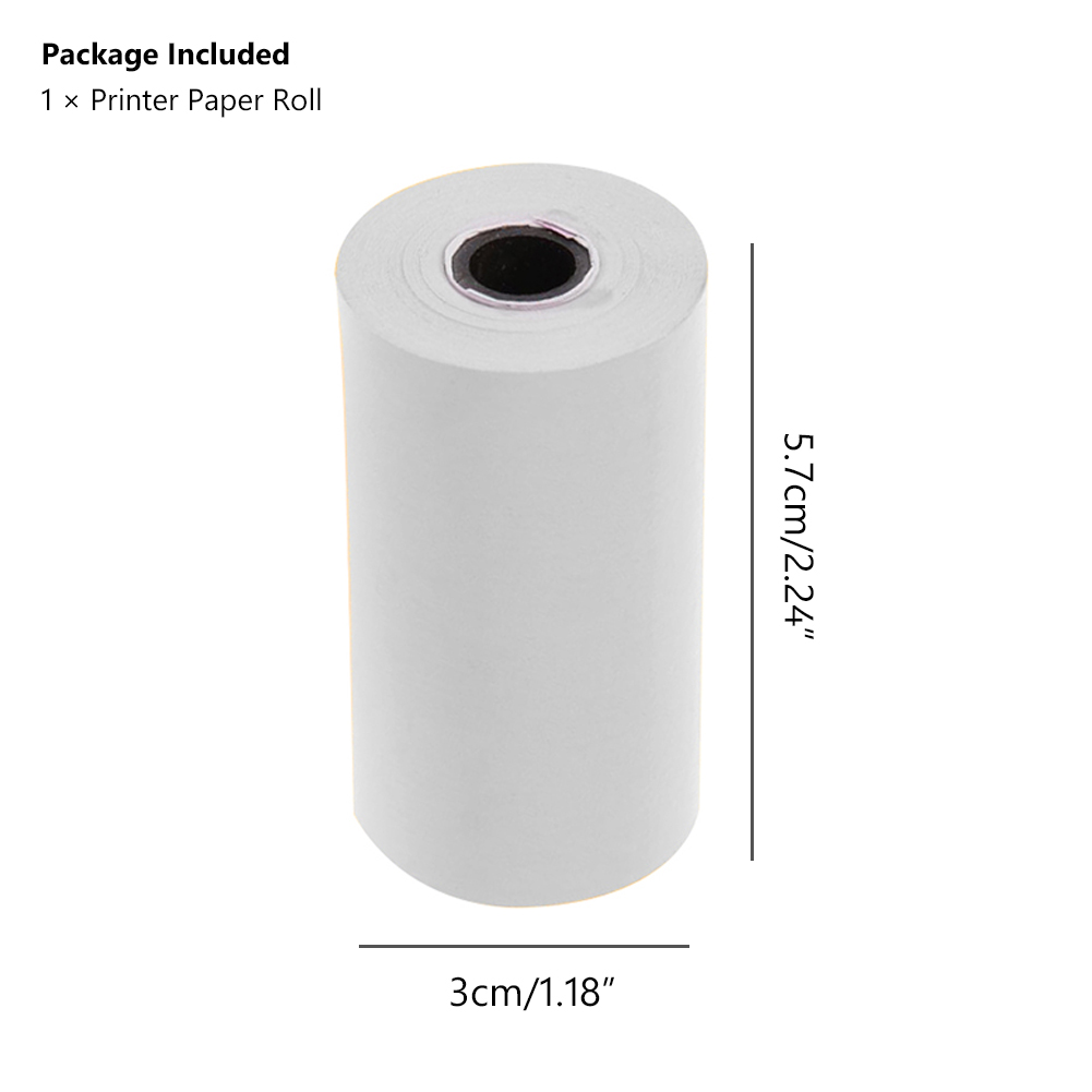 Клейский цвет прямоугольный тепловой рулон для Paperang Pocket Mobile Printer 57x30 мм фото квитанция квитанция