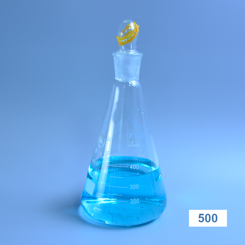 Yüksek kaliteli 50-2000ml Cam Konik Şişe Kaplama Cam Erlenmeyer Flask Cam Laboratuar Üçgen Şişesi Boro 3.3 Cam