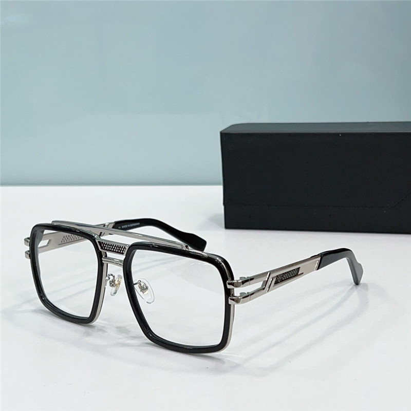 New Fashion Men Pilot شكل نظارات بصرية كلاسيكية 6033 ألمانيا تصميم طليعة طليعة نهاية العدسة شفافة العينين