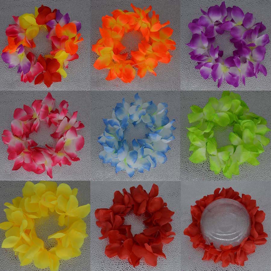 20 stks knipperen licht Hawaii Hula Luau Garland Krans Kroon Flower Hoofdband Party Cosplay Verjaardag