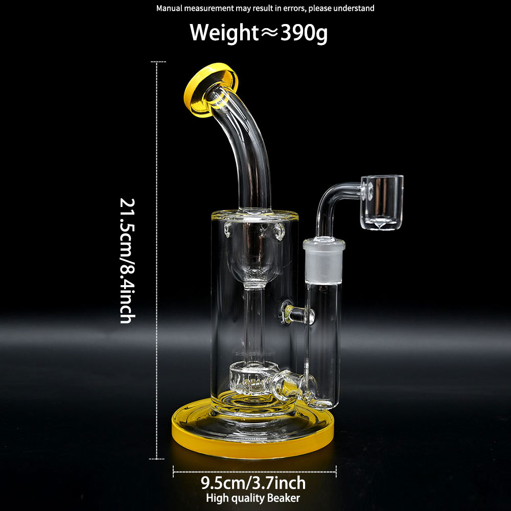 Glass Percolator Bong, Recycler Glass Dab Rigs With Quartz Banger, Color Percolator Glass Pipes, Borosilicate Glass Water Pipes, Glass Hookah, Smoking Accessaries