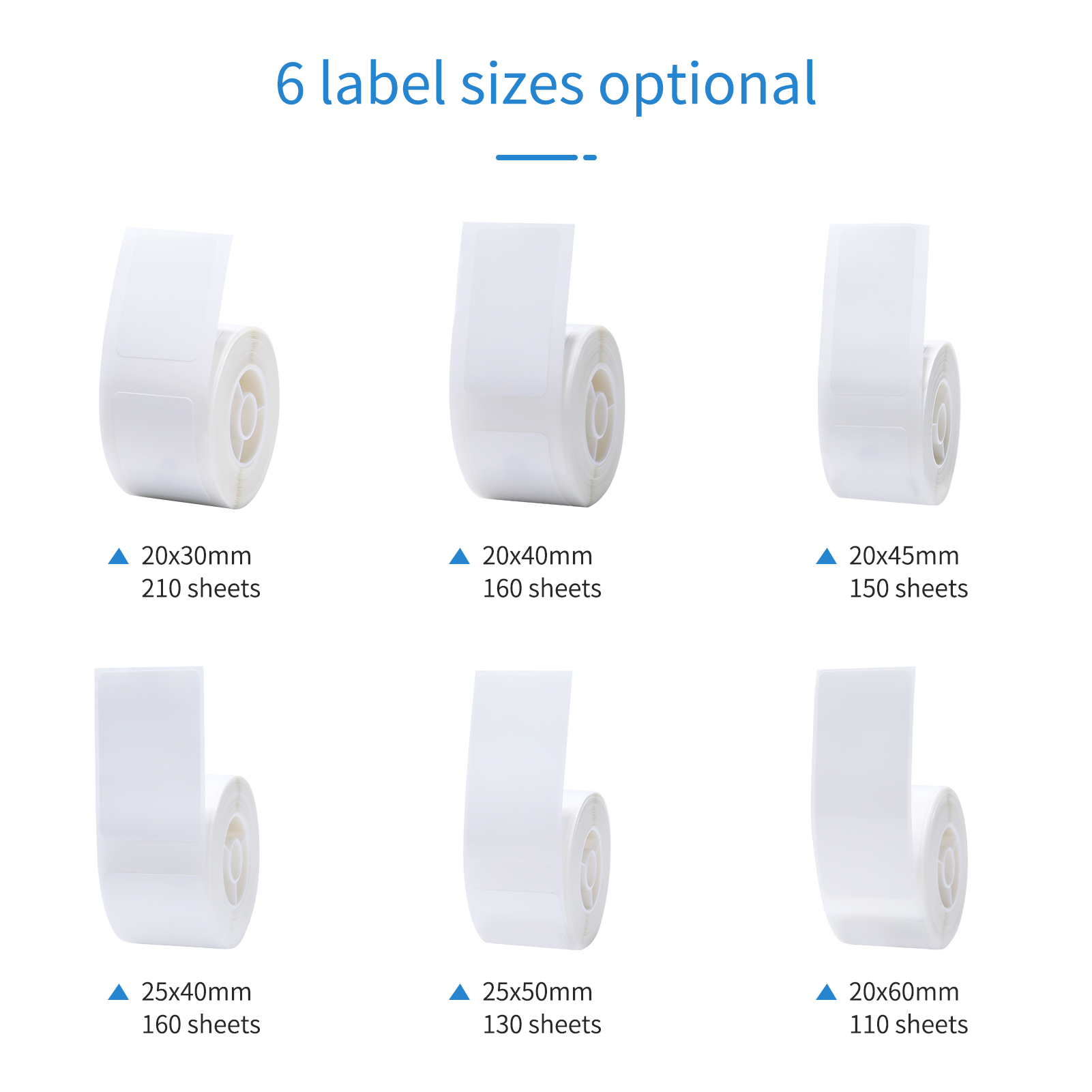 Papier à étiquette de câble thermique pour D101 Étiquette imprimante Code à barres Bargodes Nom des étiquettes vides Étiquettes étanches résistantes à la déchirure 25x60 mm