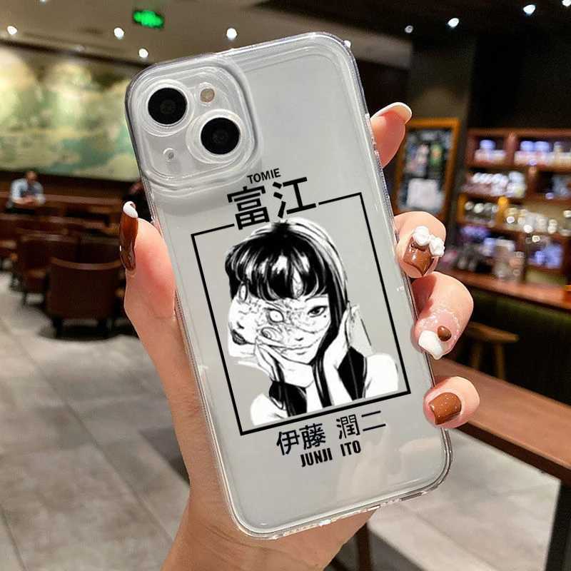 Handyhüllen Junji Ito Collection Tees Horror Cover für iPhone 11 12 13 14 15 Pro Max X XR XS 7 8 Plus Weiche Silikon-TPU-Hülle 2442