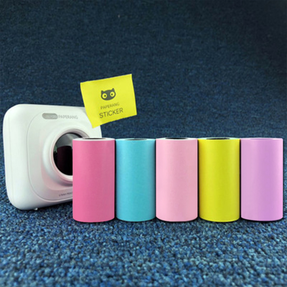 Kleberfarbe Direkter Wärmepapierrolle für Paperang Pocket Mobiler Drucker 57x30mm Foto POS Quittung Barcode Aufkleber Etikett