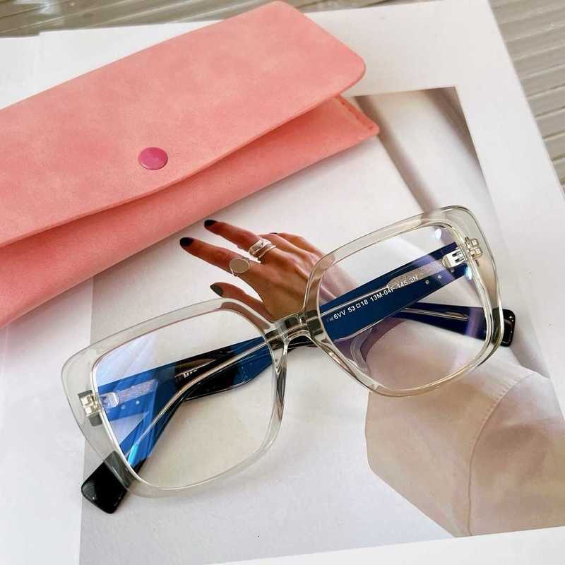 Дизайнерские солнцезащитные очки Miao Family, оправа для очков, женская новинка 23 года, корейские удобные полноквадратные оптические очки VMU 06V HX9Z