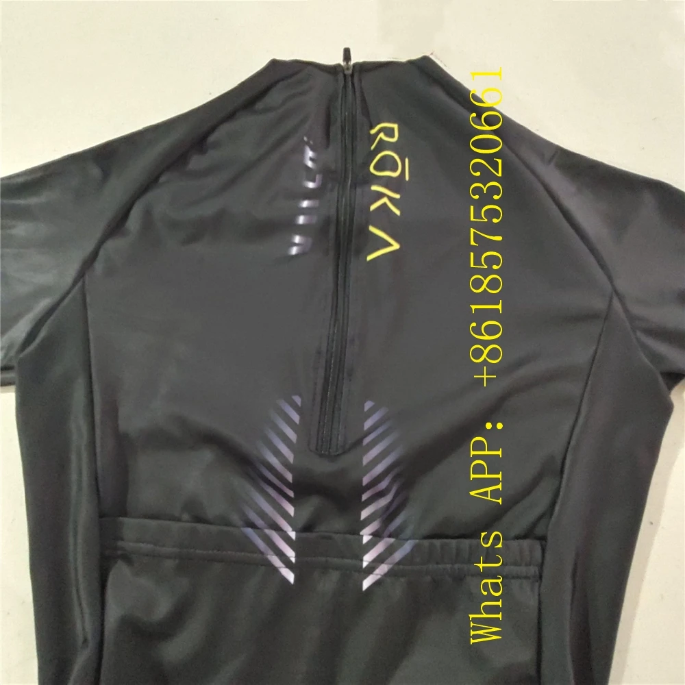 Kleidung 2020 ROKA Rückenreißverschluss Herren Radsport Skinsuit Triathlon Speedsuit Trisuit Kurzarm Speedsuit Maillot Ciclismo Laufbekleidung