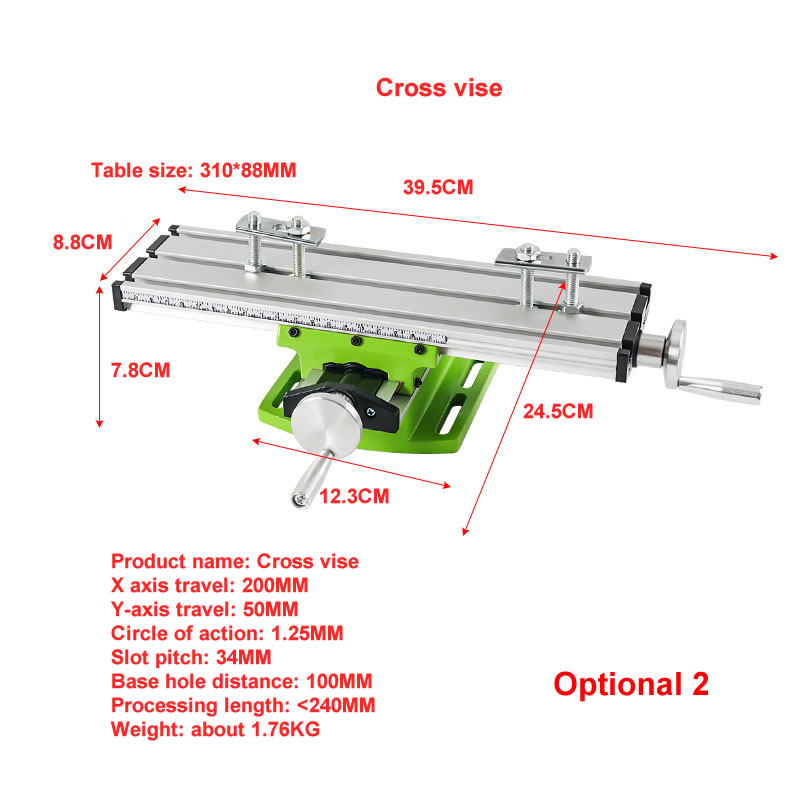 340W 480W 710W 1050W Electric Bench Drill Vise Fixture Drilling Machine Variable Speed Drilling Chuck 1-16mm DIY Wood Metal Tool