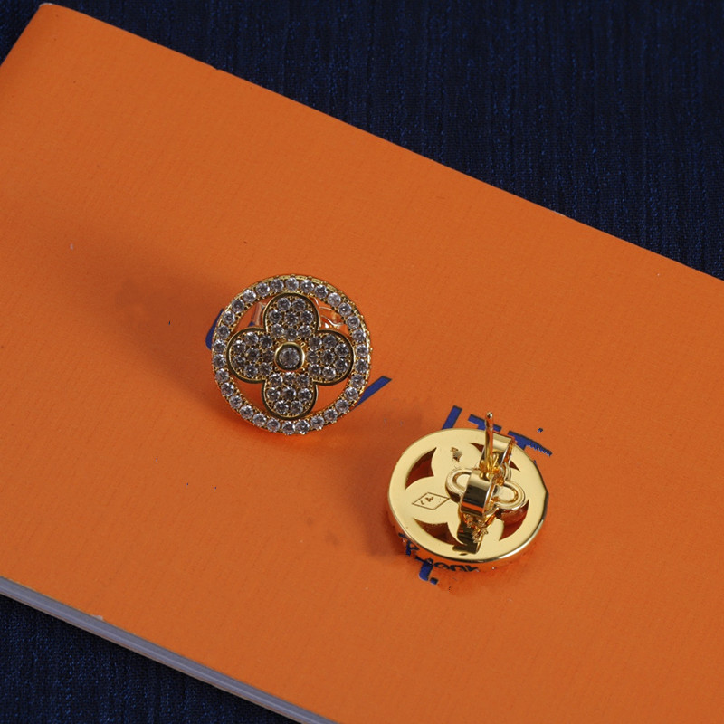Kutu Altın Gümüş Saplama Küpe Tasarımcıları Kadınlar İçin Lüks Küpeler Çiçek Tasarımı Paslanmaz Çelik Saplama Küpe Küpe Küpe 925 Takı Aksesuarları