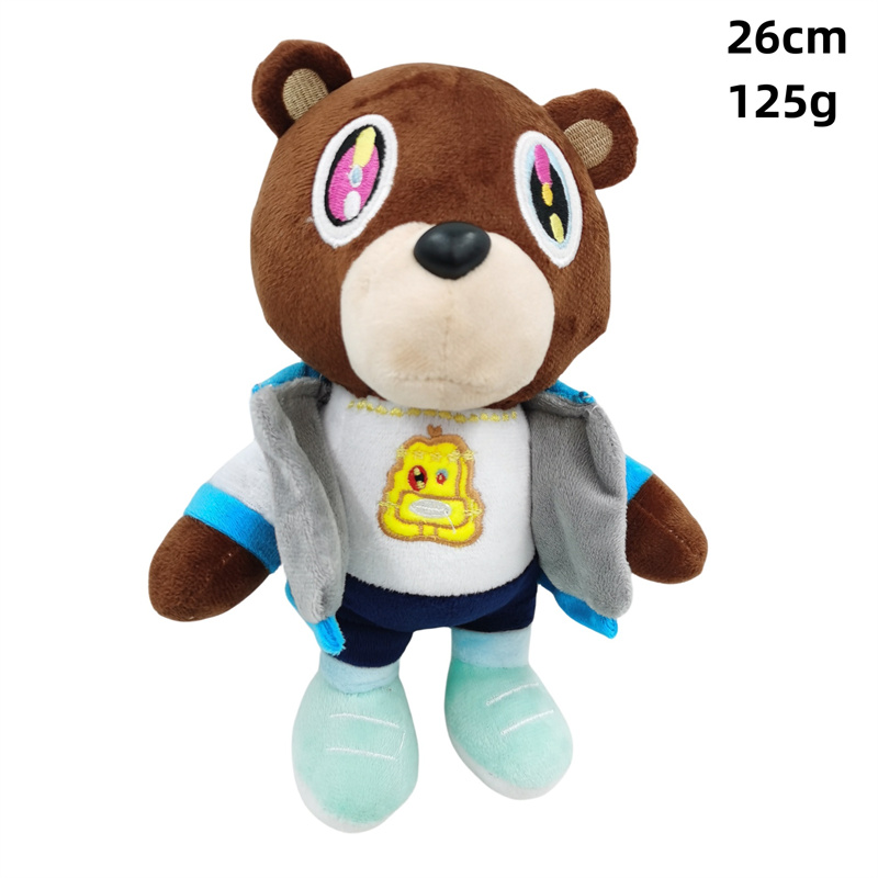 Jouets en peluche animés, ours en peluche, animaux, oreiller, décoration de la maison, 6 styles, 25cm, envoyés par mer, vente en gros, 2024