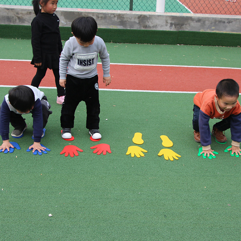 4 pezzi a mano PC Sport Toy Sensory Gioca a giocattoli educativi bambini Outdoor Crawling Jump Activity Acasi dell'asilo Pro Pro