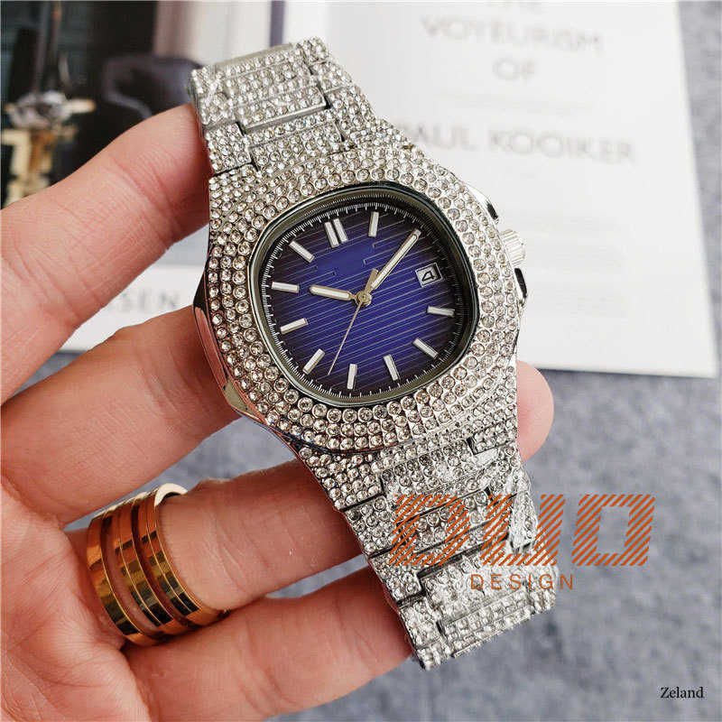 Pass diamond test Luxury Jewelry Watch Moissanite watch Full Diamond VVS 2024 Designer Classic Watch Sapphire mirror High quality Original With box