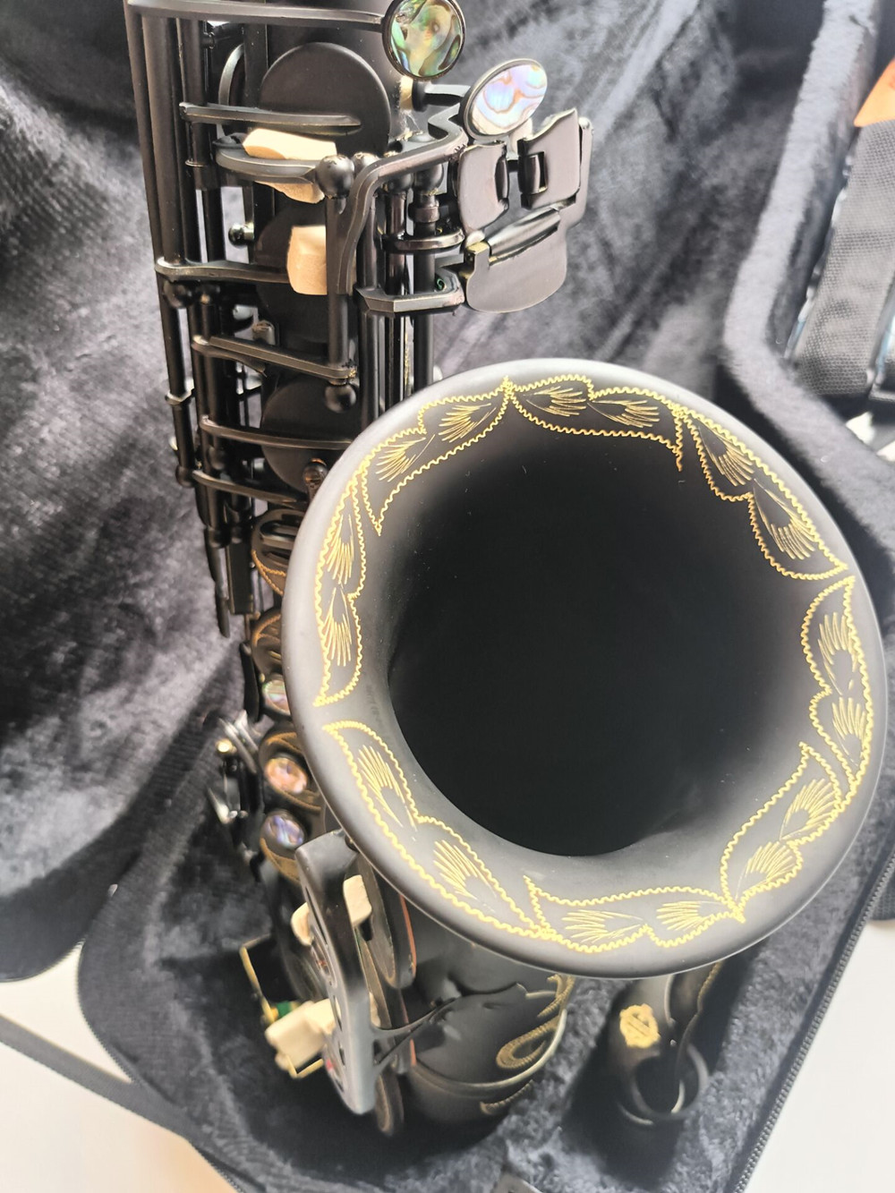 Japonya Suzuki Alto Saksafon E-Flat Siyah Sax Alto Ağızlık Ligatürü Reed Boyun Deri Kutu ile Müzik Aleti