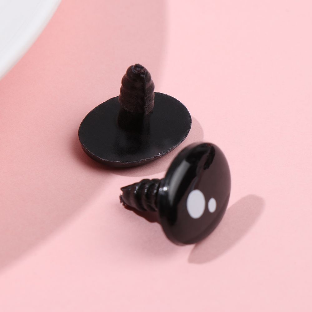 7-12mm Black Plastic Oval Safety Eyes For Bear Doll Animal Puppet Crafts Children Kids DIY Toys Plush Dolls Accessories