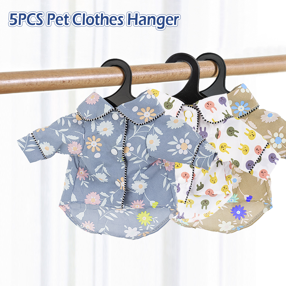 5stPlastic Hanger S/L Pet Clothes Storage Dog Cat Clothes Rack Hund Hanger Plastic Puppy Big Dog Hanger Pet Supplies