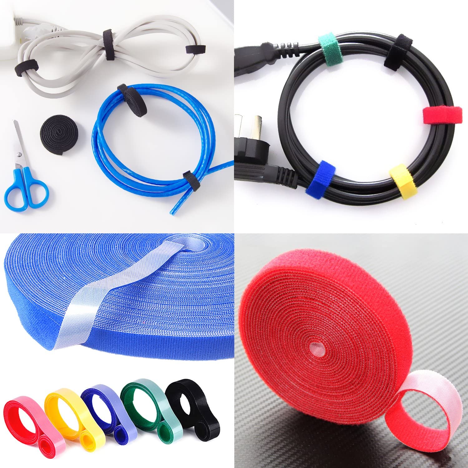 1/5M USB Cable Cable Cable Ties Mouse Wire Earphone Holder Cord Free Cut Wire Management Phone Tape Protector