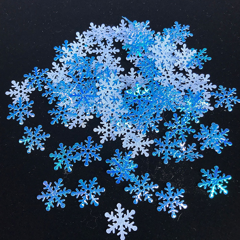 /Pack Christmas Snowflakes Confetti Xmas Tree Ornaments Wedding Christmas Decorations for Home New Year Party Navidad