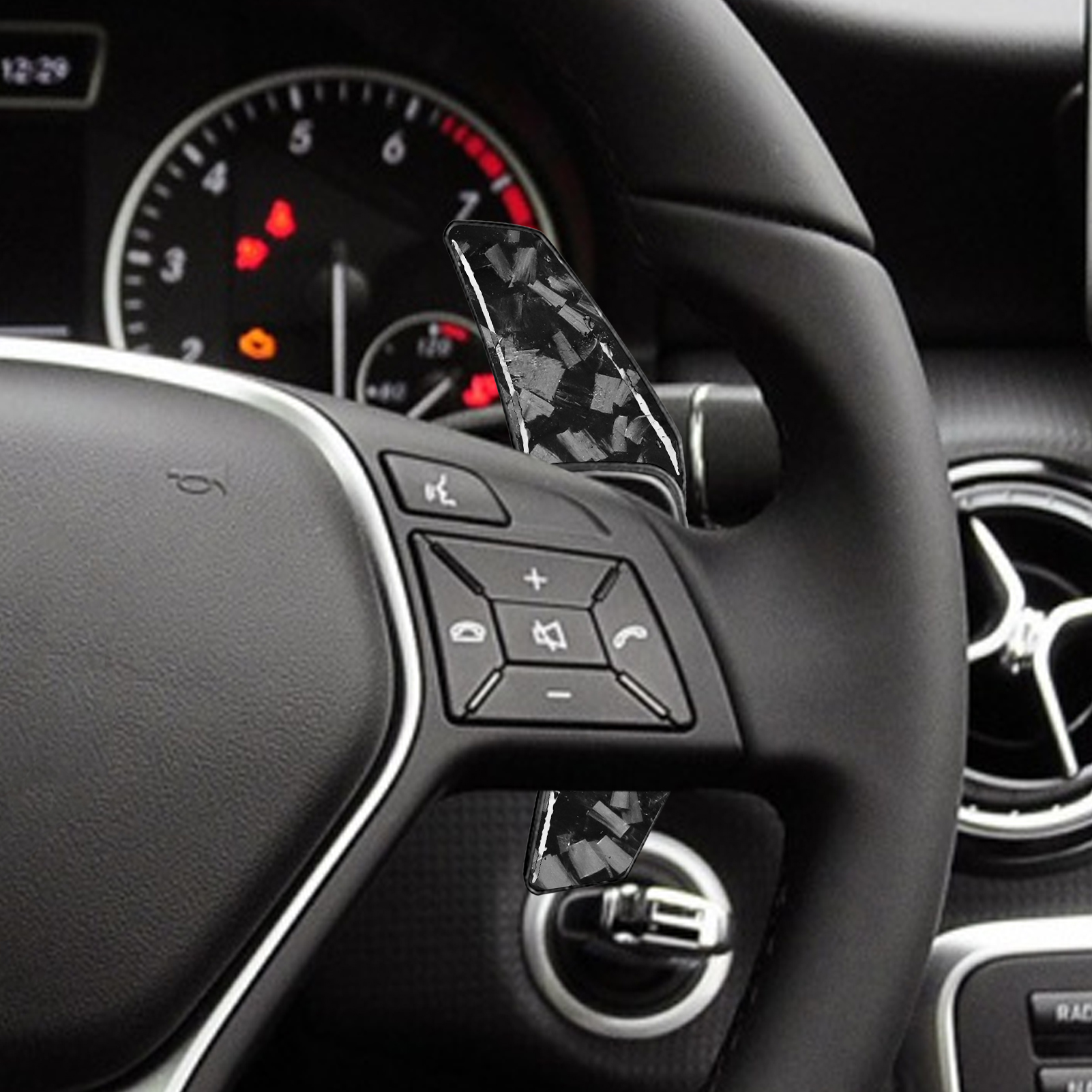 Leve del cambio al volante in ABS auto Leve del cambio al volante estese Decorazione Benz Classe A/B/E/GLK/GL/SLK/R/M